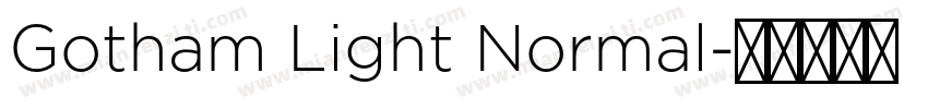Gotham Light Normal字体转换